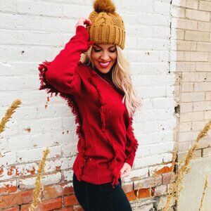 Elan Fringe Sweater
